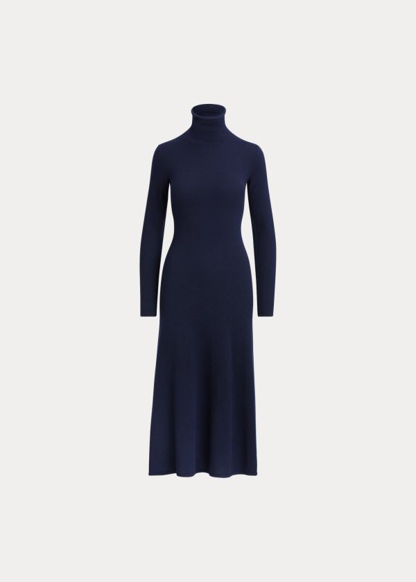 Women's Polo Ralph Lauren Cashmere Turtleneck Dresses | 032746IUT